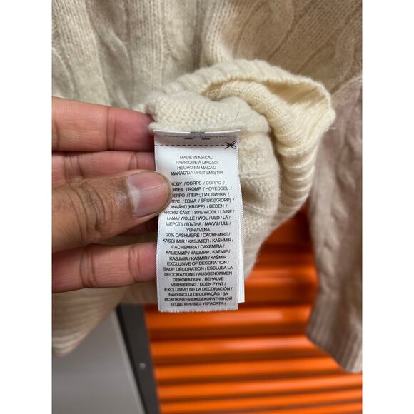 Polo Ralph Lauren - Cable-Knit Wool-Cashmere
Sweater/ L - Picture 6 of 9